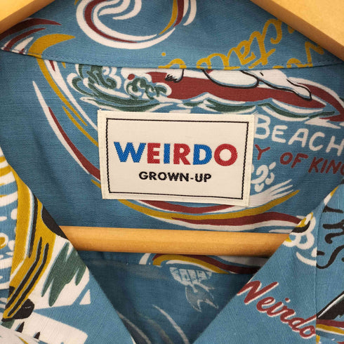 ウィアード WEIRDO HUT L/S SHIRTS ロングスリーブ アロハシャツ メンズ import:M